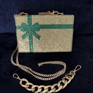 New Gold and Green Clutch Bag